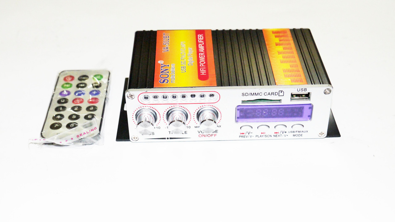 Підсилювач звуку Sony VA-502R (copy) MP3 2*55W (4_859457985)