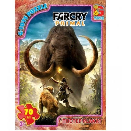 Пазли G-Toys 70 елем Far Cry (Тваринний світ) 03 19*13 5*3 5 см в коробці+плакат, фото 1
