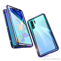 Магнітний чохол Full Glass 360 (Magnetic case) для Huawei P30 Pro, фото 2
