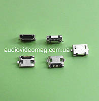 Гнездо microUSB 5pin монтажное, тип 6