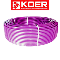 Труба для теплого водяного пола KOER LUX PINK D16Х2 мм с кислородным барьером, (Чехия)