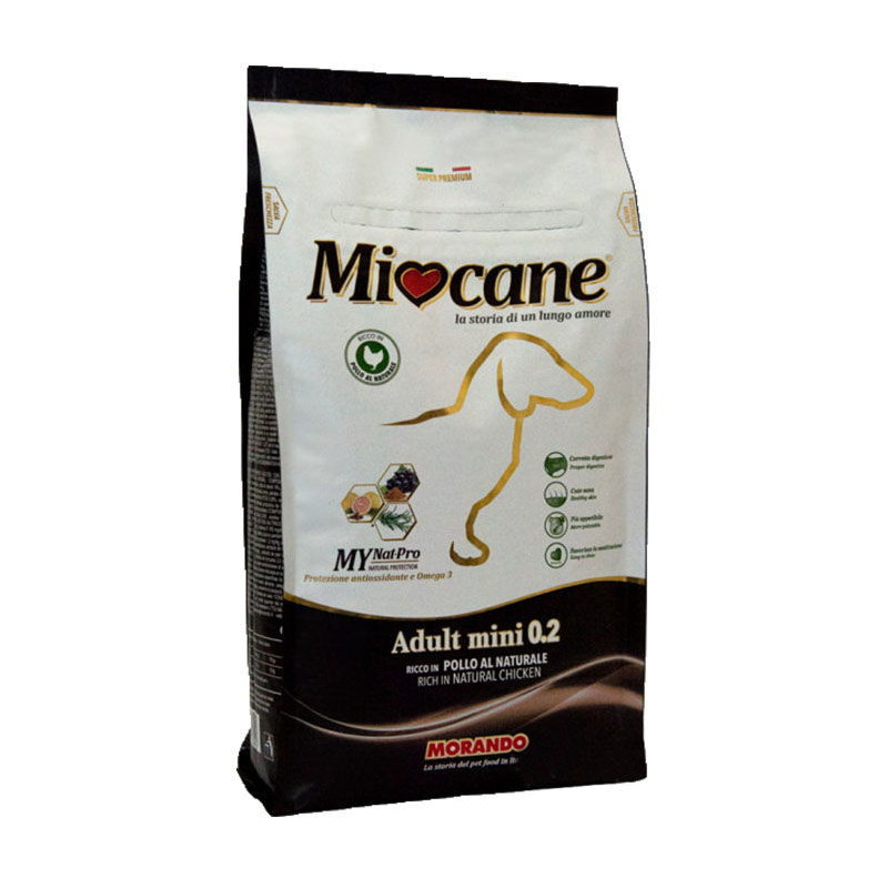 Сухий корм для дорослих собак дрібних порід Morando Miocane Adult Mini 0.2 з куркою 10 кг