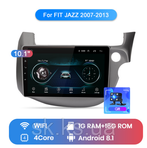 Junsun 4G Android магнітолу для Honda FIT JAZZ 2007 2008 2009 2010 2011 2012 2013 wifi