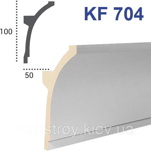 Карниз для прихованого освітлення KF 704 (2.0 м), Tesori