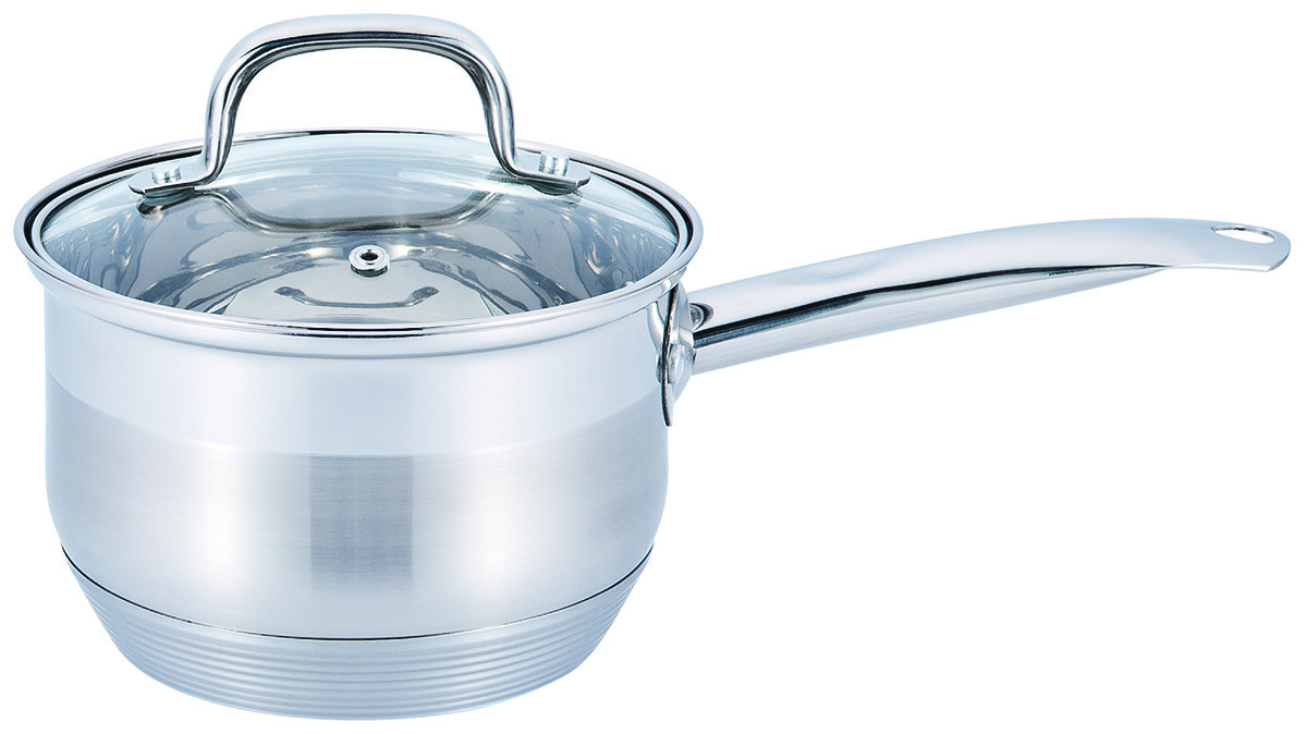 Ковш Benson BN-228 1,6 л с крышкой из нержавеющей стали (9-слойное дно)