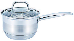 Ковш Benson BN-228 1,6 л с крышкой из нержавеющей стали (9-слойное дно)