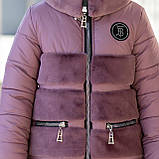 Зимова куртка-шубка для дівчинки "Плюша" 34 р, фото 7