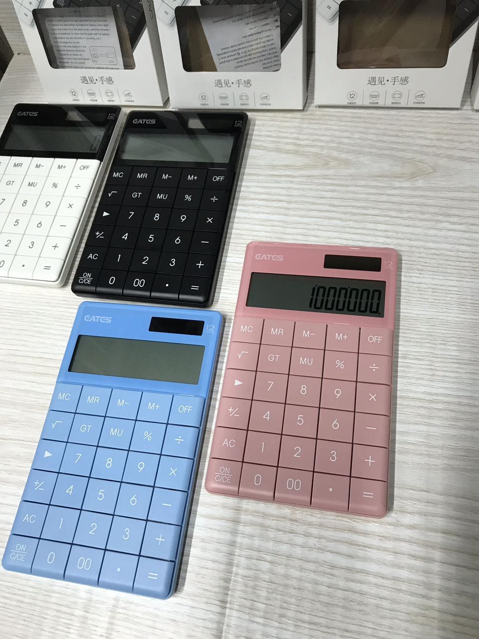 Калькулятор "EATES" Q-5 (12-ти розрядний, 2 живлення) 16,5*10см, фото 1