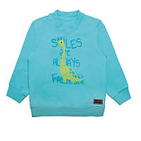 Светр дитячий для хлопчика GABBI Друзі Бірюзовий на зріст 68 (11782)