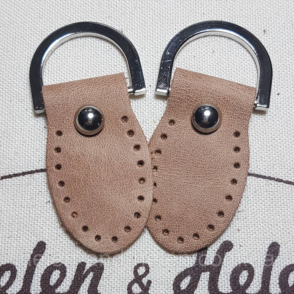 Набір пришивних елементів із півкільцями. Цвет "Корица", фото 1