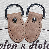 Набір пришивних елементів із півкільцями. Цвет "Корица"