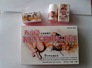 Жіночий збудник Kun Chong Fen — 10 таблеток у пап.