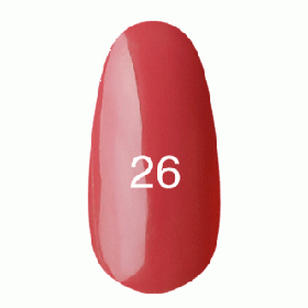 ГЕЛЬ ЛАК № 26 (СВІТЛО-МАЛИНОВИЙ, ЕМАЛЬ ) 7 МЛ.