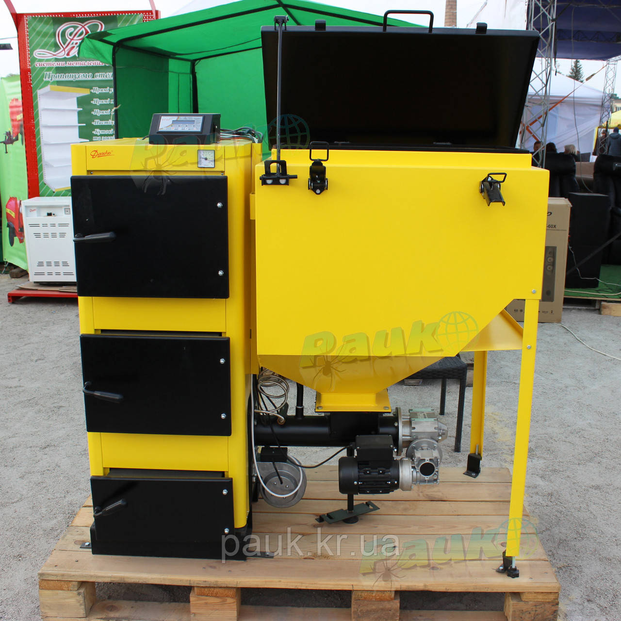 Котел на пелетах Данко 50 кВт, котел з бункером для пелет "Данко ТЕМ", фото 1