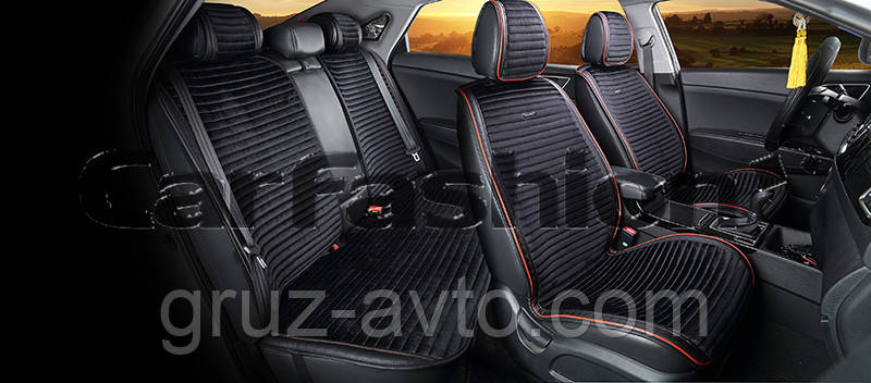 Накидки на сидіння CarFashion Moдель: MONACO PLUS Червоний (21829), фото 1