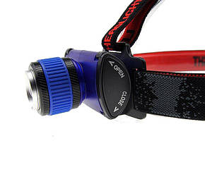Налобний ліхтар 6606 CREE Q5 ЗУМ, фото 1