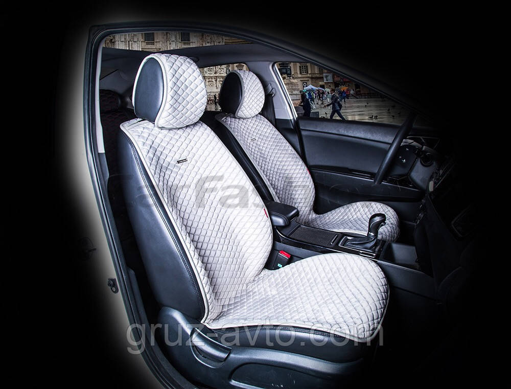 Накидки на сидіння CarFashion Moдель: CITY Бежевий-бежевий (21450)