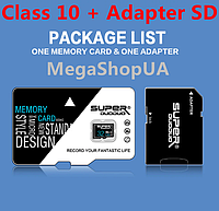 Карта пам'яті, флешка MicroSD 32GB Class 10+ SD Adapter мікро сд 32 гб для телефону, смартфона, планшета VG73