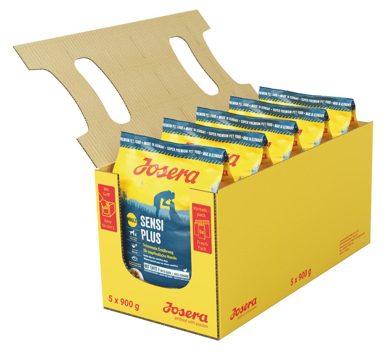Сухий корм для собак Josera Sensi Plus з м'ясом качки та рисом для чутливого травлення 5*900гр