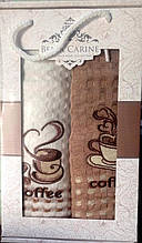 Набір кухонних рушників "Coffee" 45*70 см, 2 шт./пач., Bella Carine, Туреччина