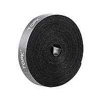 Органайзер для кабелів Topk 1m нейлоновий чорний (TKJ01-BL)