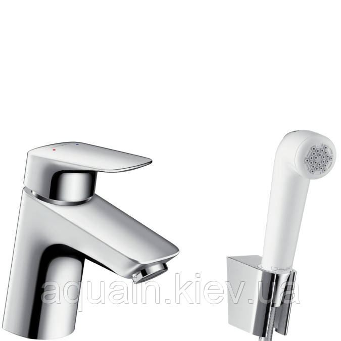 Змішувач для раковини Hansgrohe Logis одноважільний, з гігієнічним душем