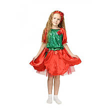 Карнавальний костюм для дівчинки Червона Троянда