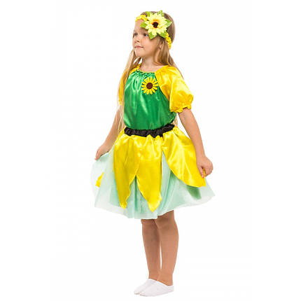 Карнавальний костюм для дівчинки Соняшник, фото 2