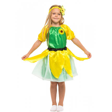 Карнавальний костюм для дівчинки Соняшник, фото 2