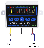 XH-W1411 Терморегулятор,термостат, реле -19 ... +99 C (XH-W88) 220V, фото 2