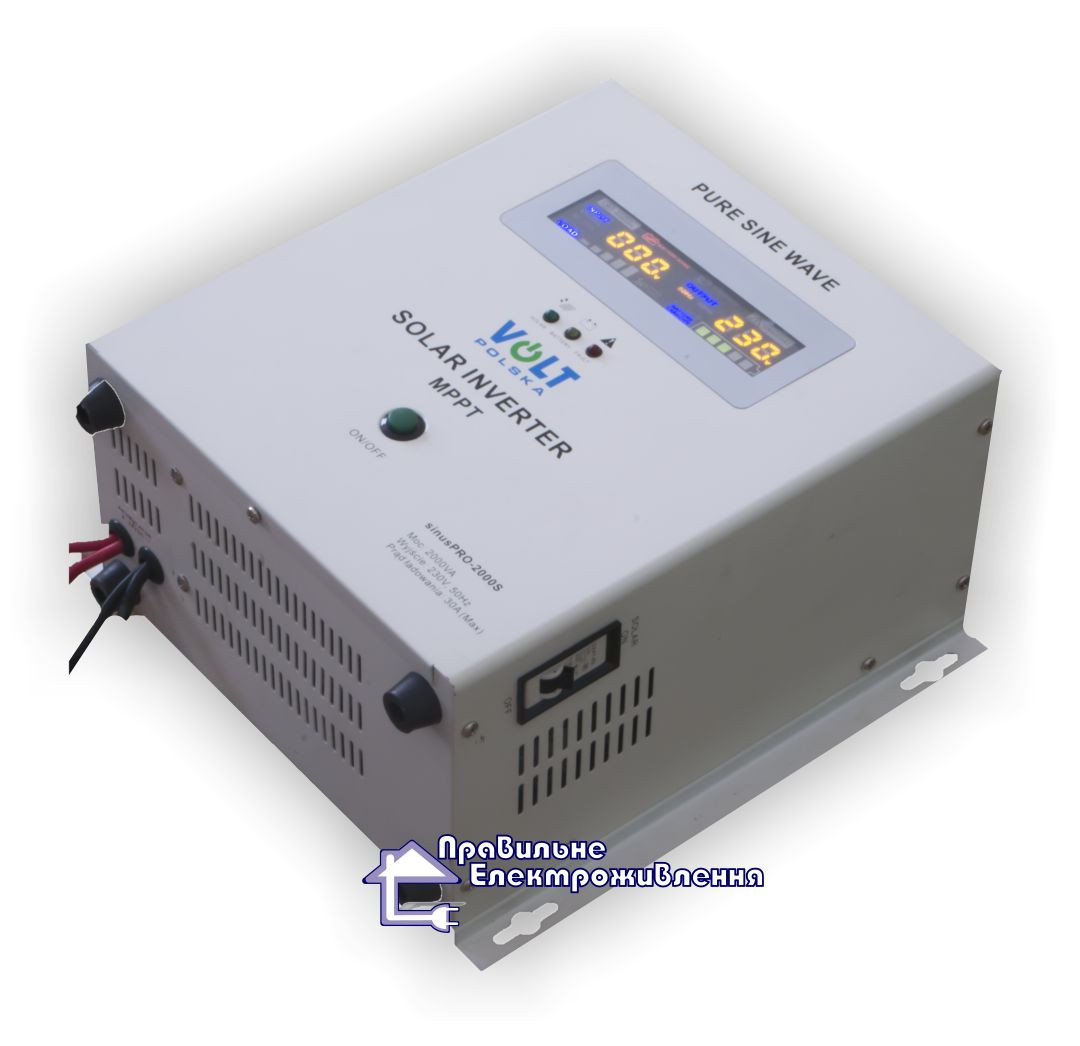 Инвертор + Контроллер заряда SOLAR INVERTER MPPT 3000VA - фото 1 - id-p112532446