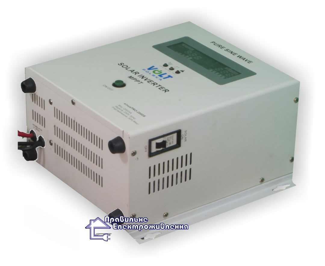 Инвертор + Контроллер заряда SOLAR INVERTER MPPT 3000VA - фото 2 - id-p112532446