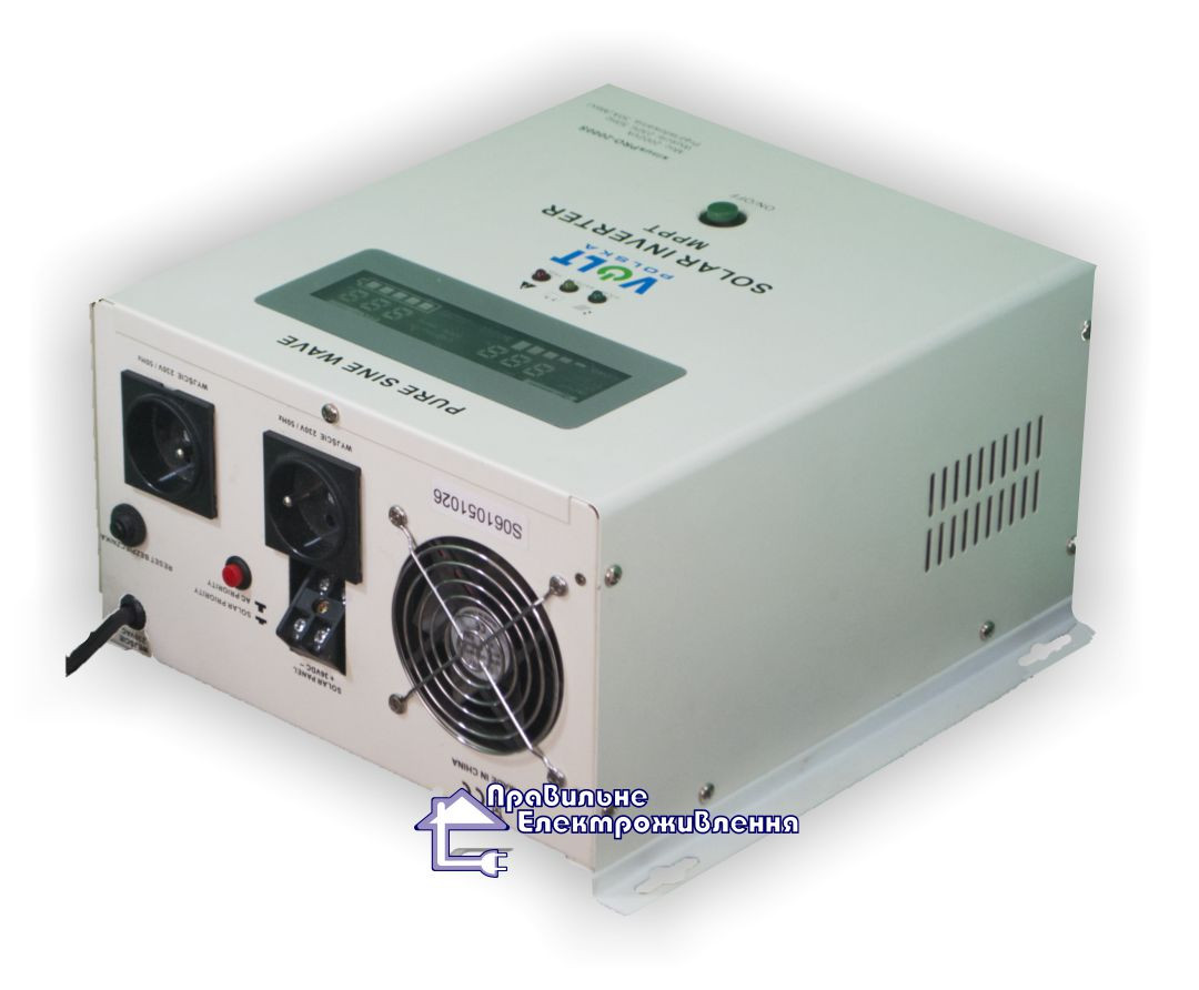 Инвертор + Контроллер заряда SOLAR INVERTER MPPT 3000VA - фото 3 - id-p112532446