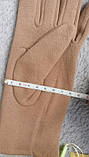 Рукавички жіночі коричневі сенсорні, фото 5