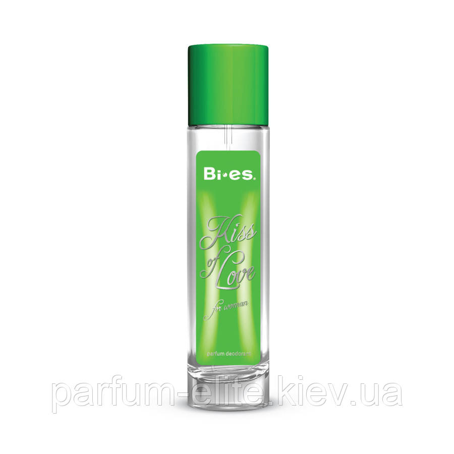 Жіночий парфумований дезодорант у склі Kiss of Love green 75ml