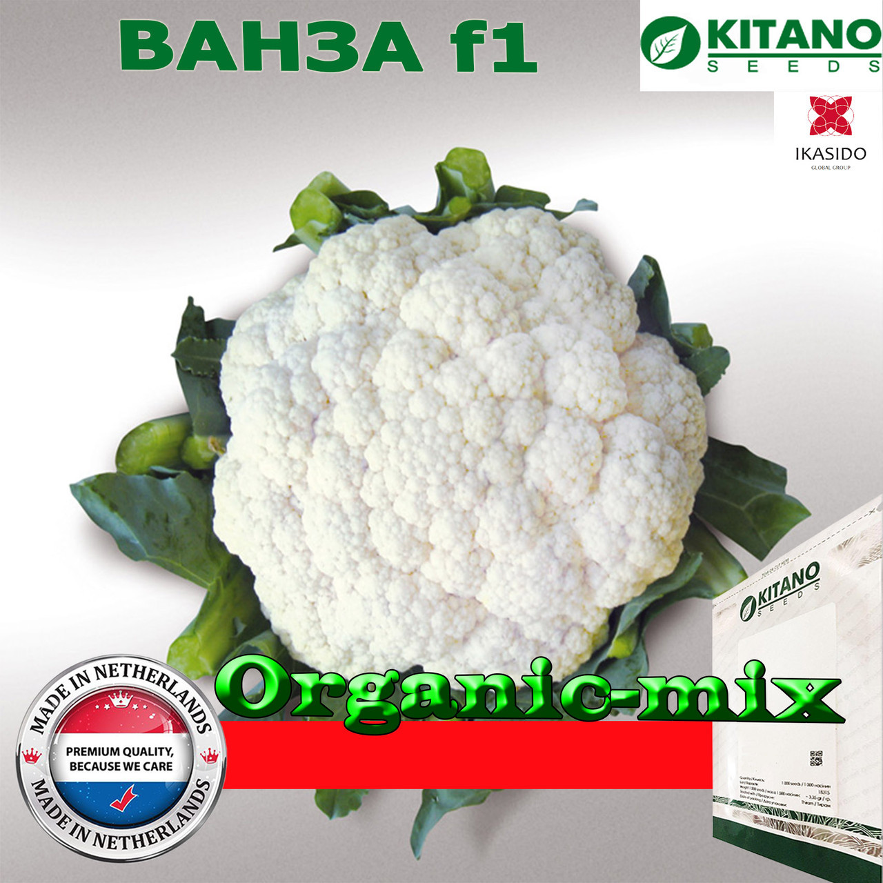 Капуста кольорова вАНЗА, ТМ KITANO SEEDS, проф. пакет 2500 насіння