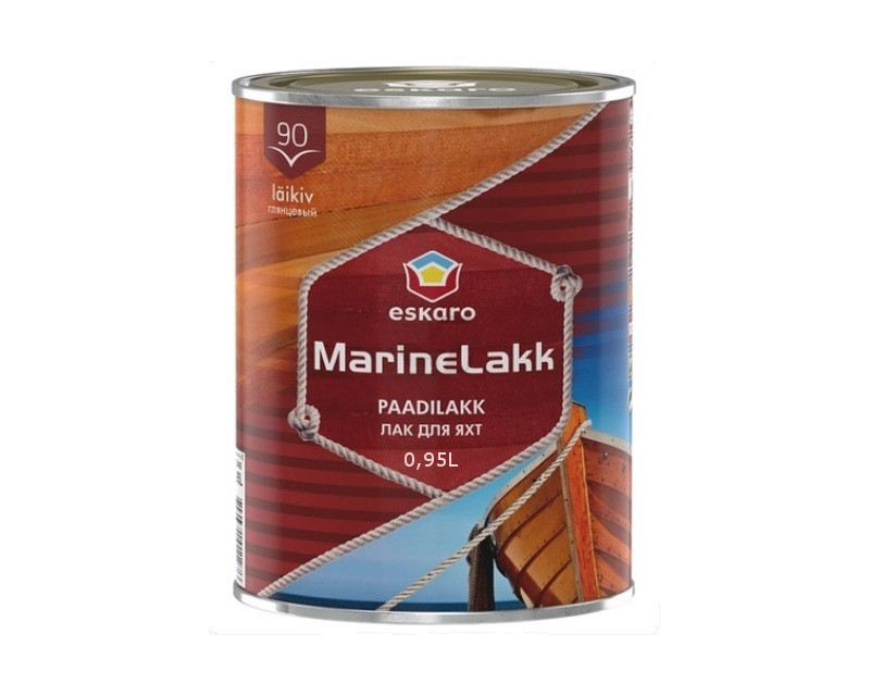 Купити Лак яхтовий ESKARO MARINE LAKK 90 алкід-уретановий 0,95 л, ціна ...