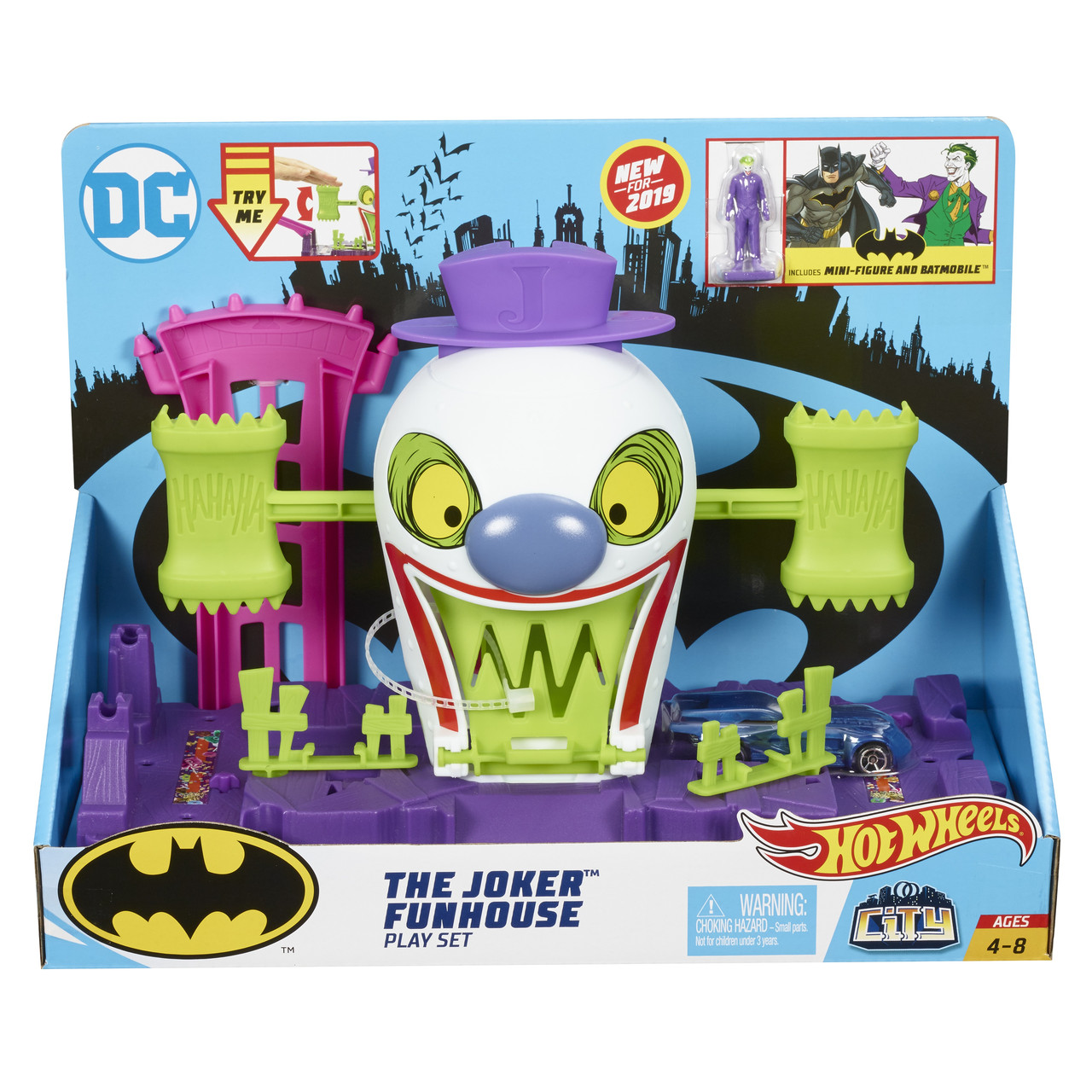 Ігровий набір Гот Вілс Веселий будинок Джокера Hot Wheels DC The Joker Playset GBW51