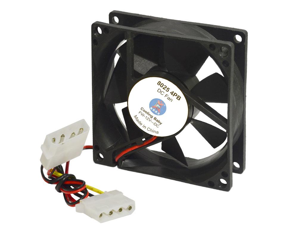 Вентилятор (кулер) для корпусу Cooling Baby 80 мм 8025 4PB