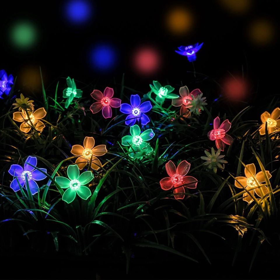 Світлодіодна гірлянда Сакура 3 метри 20led на батарейках Мультиколор