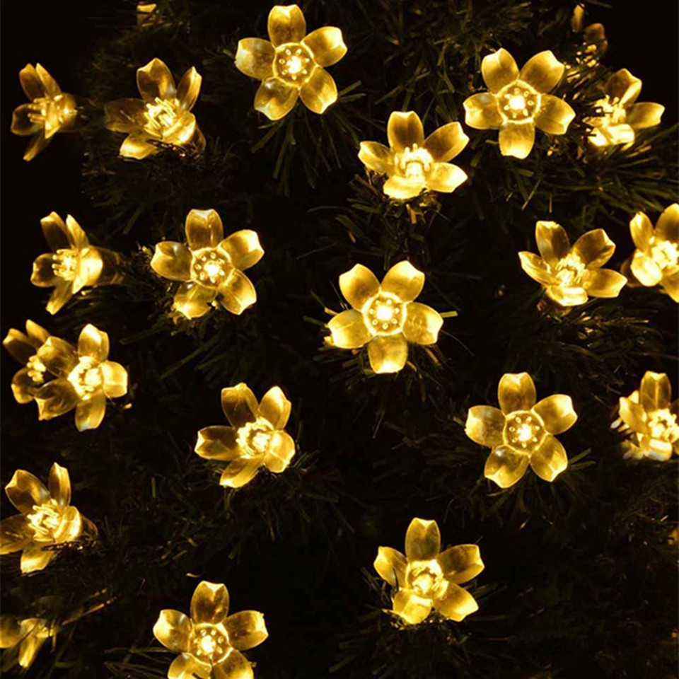Светодиодная гирлянда Сакура 3 метра 20led. на батарейках Теплый Белый