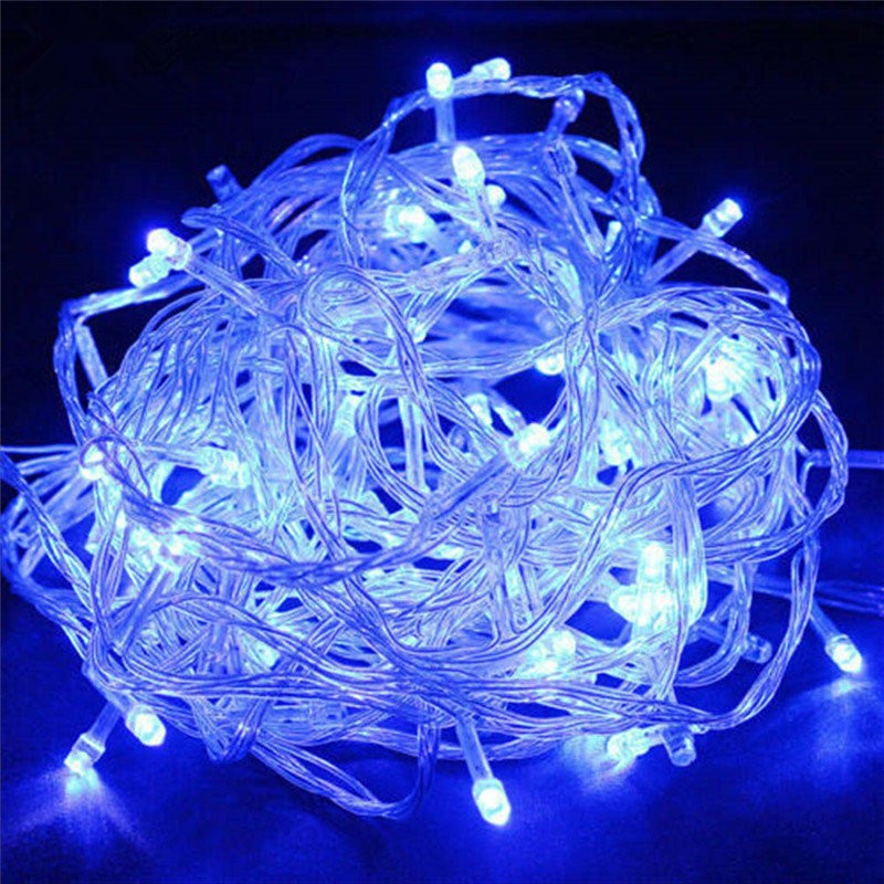 Новорічна світлодіодна гірлянда 10метров 100led.( Синій )