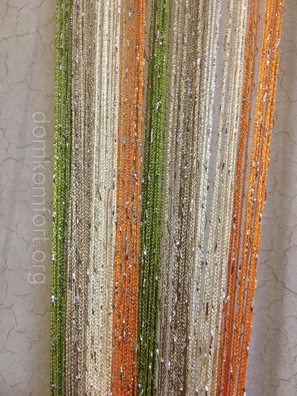 Декоративні штори-нитки з люрексом 13/14/19/16