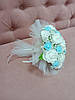 Весільний букет-дублер для нареченої в кольорі тіффані, фото 4