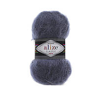 Пряжа Alize Mohair Classic New 411 джинс меланж (мохеровая пряжа Ализе Мохер Классик, Алізе Мохер класік)