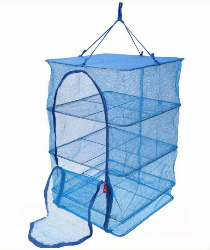 Складна сітка сушарка 45х45см для сушіння риби, грибів та фруктів, фото 1