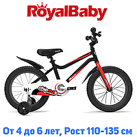 Детский двухколесный велосипед RoyalBaby Chipmunk MK 16", OFFICIAL UA, черный