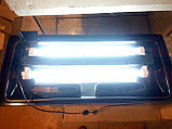 Кришка для акваріума 120*40 Т8 LED-лампи 2 шт (12 Вт) НОВА люмінесцентне LED-освітлення, фото 3