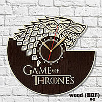 Часы Игра Престолов Часы на стену Game of Thrones Часы из древесины Годинник Гра Престолів Часы в комнату