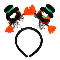 Карнавальний обідок "Домовий", чорний, помаранчевий (513337-1)